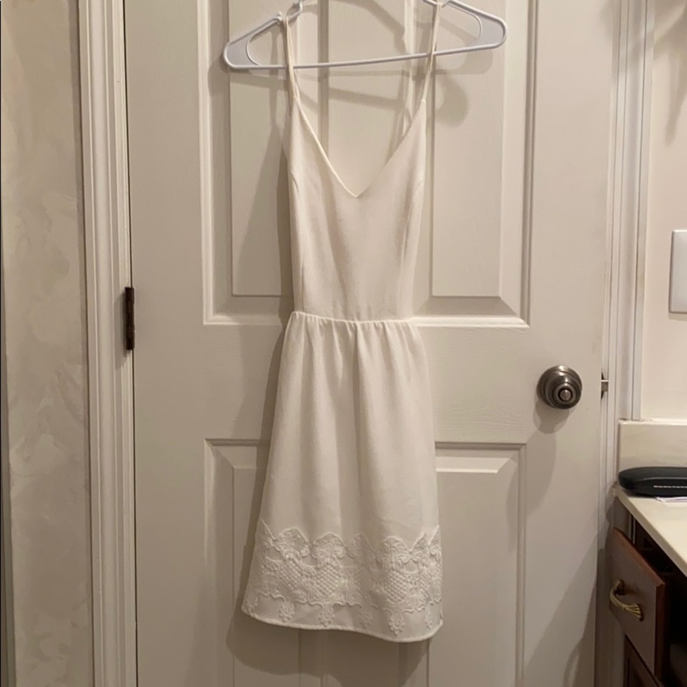 White Floral Summer Dress